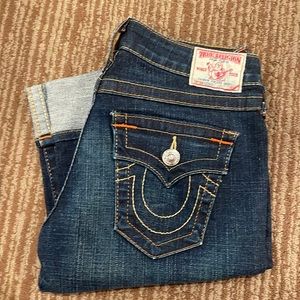 NWOT True Religion Sophie Bermuda Jeans Capris size 27